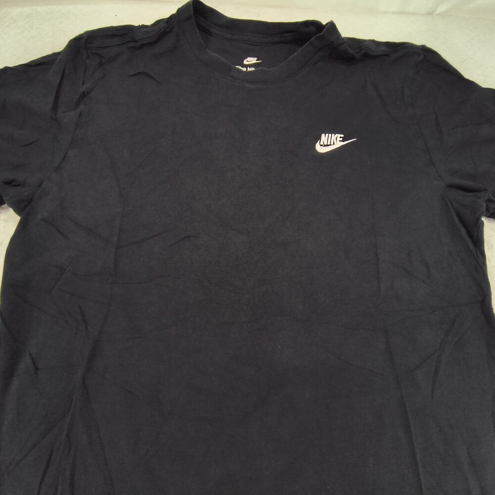 Nike Tee Casual Graphic Crew Neck Short Sleeve Shirt Mens Size Medium M Black